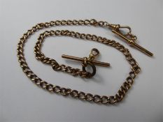 A 9ct Yellow Gold Fob Chain