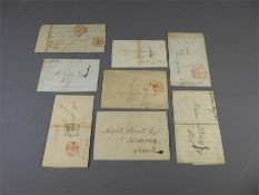1817-1849 Wrappers or Entire Letters With Variety of Postmarks.