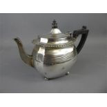 A Silver Bachelor Teapot.