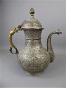 A 19th Century Kashmir Tinned Copper Ewer.