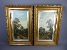 Edwin Cole, A Pair of Victorian Oils on Board