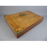An Antique Rosewood Travelling Writing Slope.