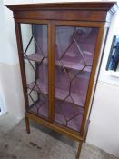 Victorian Glaze Fronted Display Cabinet.