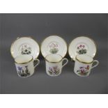 A Royal Worcester 'Botanical' Coffee Set.