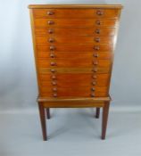 An Oak Collectors Cabinet.