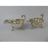 A Pair Silver Sauce Boats