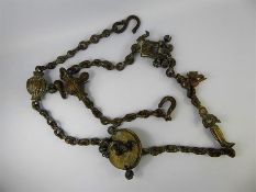 Antique Brass Moghul Temple Chain