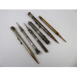 A Quantity of Antique and Other Silver Propelling Pencils