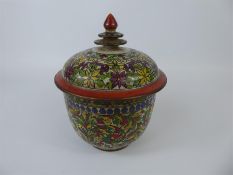 An Antique Crackle Glaze Pot and Cover