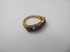 An Antique 18ct Yellow Gold Amethyst Ring