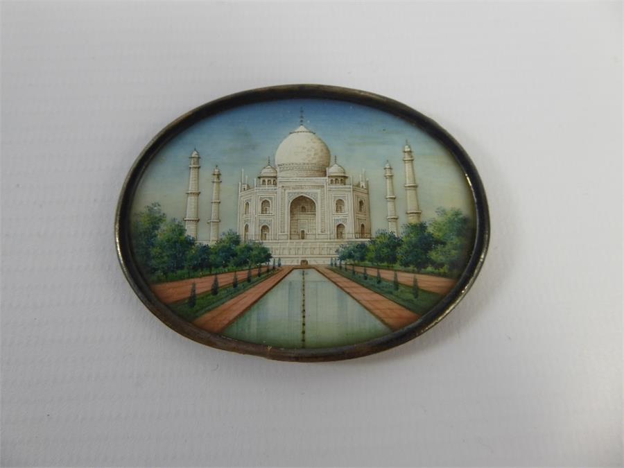 An Antique Oval Indian Miniature