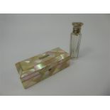 A Mother of Pearl Box/Scent Bottle