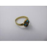 A Georgian 18ct Yellow Gold and Turquoise Ring