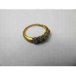 An Antique 18 ct Yellow and White Gold Diamond Ring