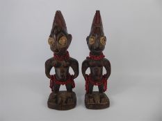 Tribal Interest; A Pair of Yoruba Ibeji Female Figures
