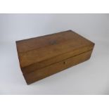 A Victorian Mahogany Campaign Writing Slope