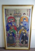 A 19th Century Qing Dynasty Ancestral Watercolour Painting