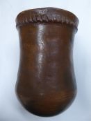A Vintage Brown-Glazed Stoneware Pot/Jar