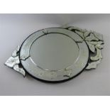 A Decorative Circular Wall Mirror