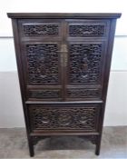 A Chinese Elm Wood Food Store/Drinks Cabinet