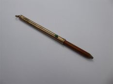 A Vintage 9ct Gold Mordan & Co Propelling Pencil