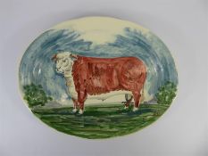 Iden Pottery Rye Stoneware Beef Platter