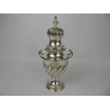 An Edward VII Silver Ornate Sugar Caster