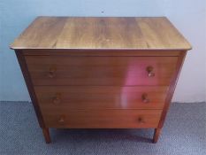 A Mid- 20th Century Gordon Russell Oak Chest of Drawers.