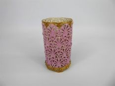 A Very Fine Lock & Co Worcester Lattice Vase