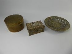 A Cairo-Ware Tri-Metal Trinket Box