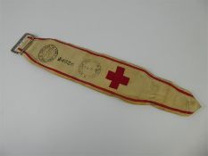A WWI British Red Cross Society Armband