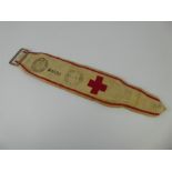 A WWI British Red Cross Society Armband