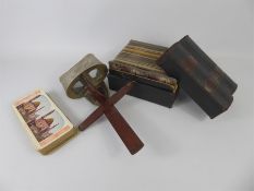 A Box of 'Underwood and Underwood' Stereoscope Cards with Viewing Scope.