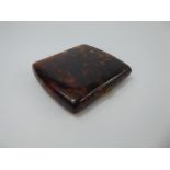 A Late Victorian Tortoiseshell Cigarette Case