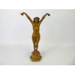 C.J.R Colinet (1880-1950) Gilt Bronze Feminine Nude