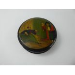 A Circular Trinket Box and Cover