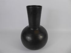 An Antique Japanese Bronze Baluster Vase
