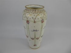 An Antique French Sevres Tapered Vase