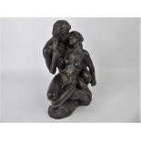 A Vintage Heredities Cold Cast Resin Bronze of Nude Figures