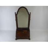 An Antique Desktop Vanity Mirror and Writing Slope