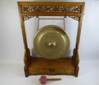 A Late 19th Century Indonesian Elm Meditation Gong