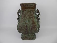 A Brass Chinese Lamp Base.