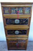 A Chinese Late 19th Century Qing Dynasty Elm Cabinet