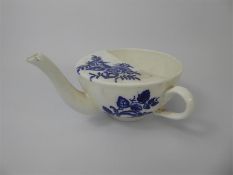 Early Worcester Blue and White Invalid Cup