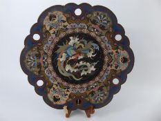 A Japanese Cloisonne Plate