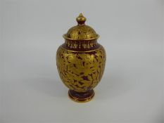 A 19th Century Royal Crown Derby Vase & Cover