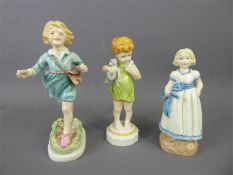 Three Royal Worcester Figurines