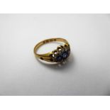 An Antique 18 ct Yellow Gold Sapphire and Diamond Ring