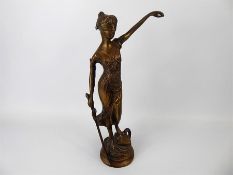 After Alois Maye, Bronze Sculpture of Blind Justice, Themis Goddess of Justice and Virtue