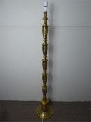 A Decorative Brass Standard Lamp